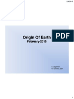 Lect 2.1 Origin Earth UPES Feb 4 2k15