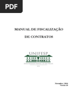 Manual de Fiscalização de Contratos Da UNIFESP (Versão 1.0)