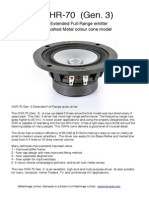 CHR-70 (Gen. 3) : Extended Full-Range Emitter Brushed Metal Colour Cone Model