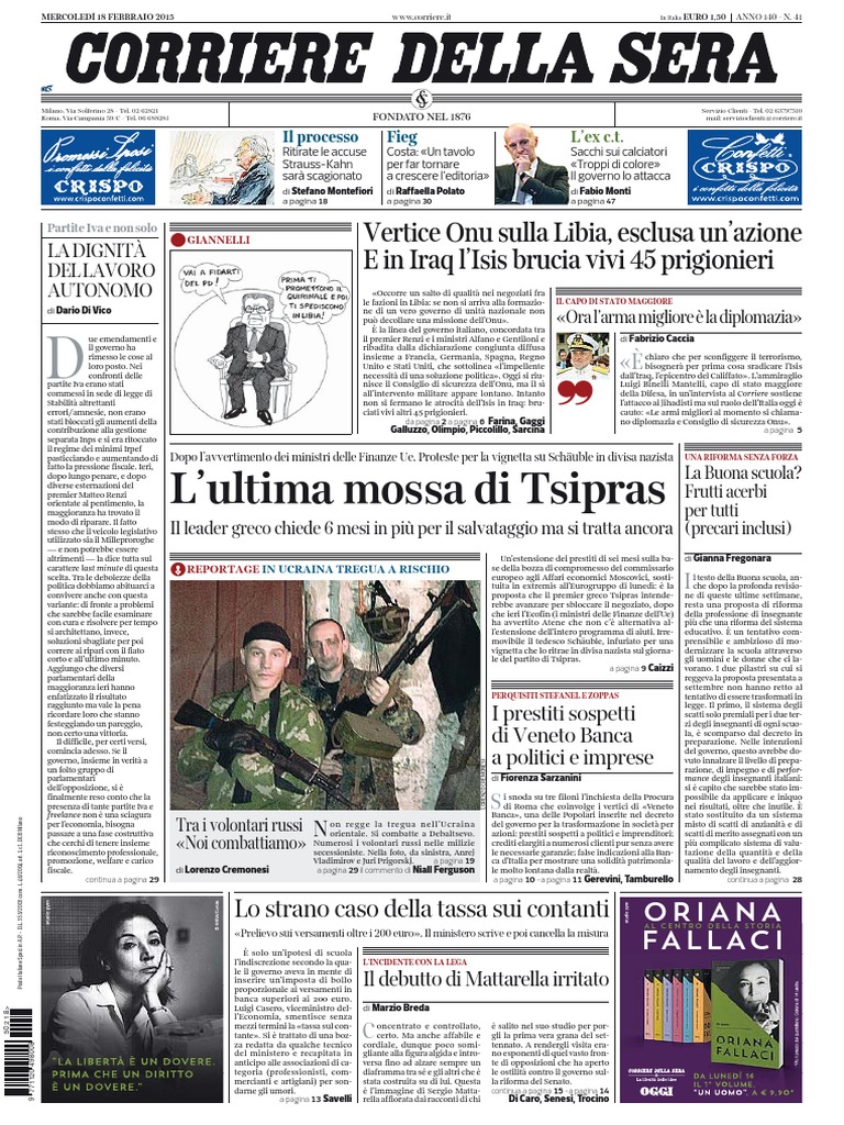 Corriere Della Sera PDF