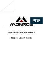 ISO 9001:2008 and AS9100 Rev. C: Supplier Quality Manual