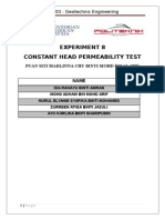 Constent Head Permeability Test