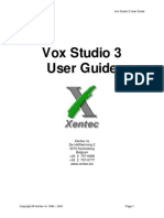 Vox Studio 3 Manual
