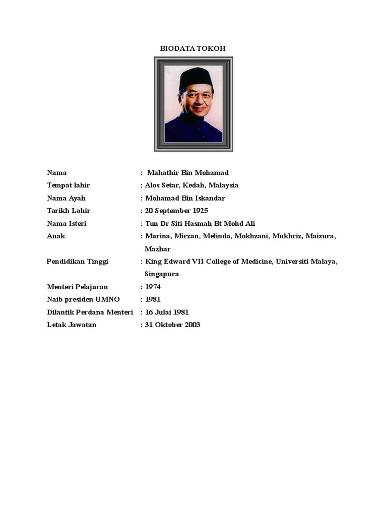 Biodata Tokoh Pdf