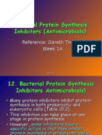BACTERIAL PROTEIN SYNTHESIS" Bacterial Protein Synthesis Inhibitors (Antimicrobials