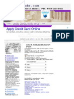 Apply Credit Card Online: Locate Any Bank Branch in India