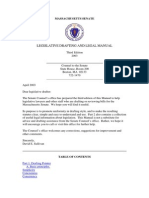 Legislative Drafting and Legal Manual: Massachusetts Senate