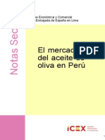 Nota Sectorial-El Mercado Del Aceite de Oliva en Peru 2013 Icex