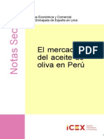 Análisis del mercado del aceite de oliva en Perú