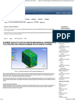 Element Quality Plots in ANSYS WB 16