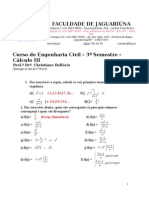 Lista de Exercicios Calculo III FAJ