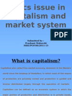 Ethics Issue in Capitalism and Market System: Submitted By: Prashant Maharshi ISBE/PGP/SS/2011-13