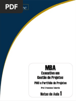 Notas de Aula - PMO e Portfólio de Projetos - Francisco Taborda
