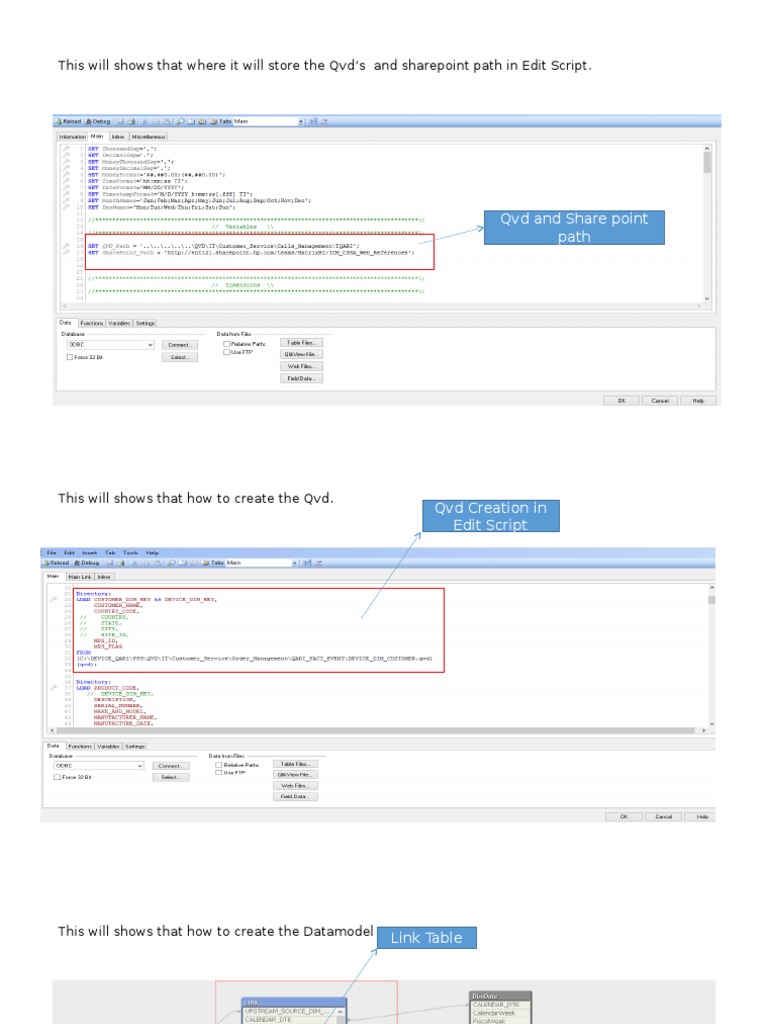 QVD Creation and Data Model Guide | PDF | Finance & Money Management