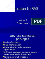 Introduction To SAS