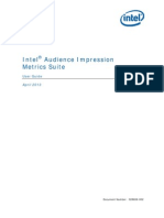 Intel Audience Impression Metrics Suite: User Guide