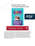 (HD) Home Hogar, Dulce Hogar.2015.DVDRip - Español.torrent