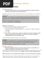Download Newtonian World Notes G484 OCR Physics - Robbie Peck by robbiepeck SN25930642 doc pdf