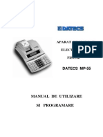 Manual Casa de marcat  Datecs MP55