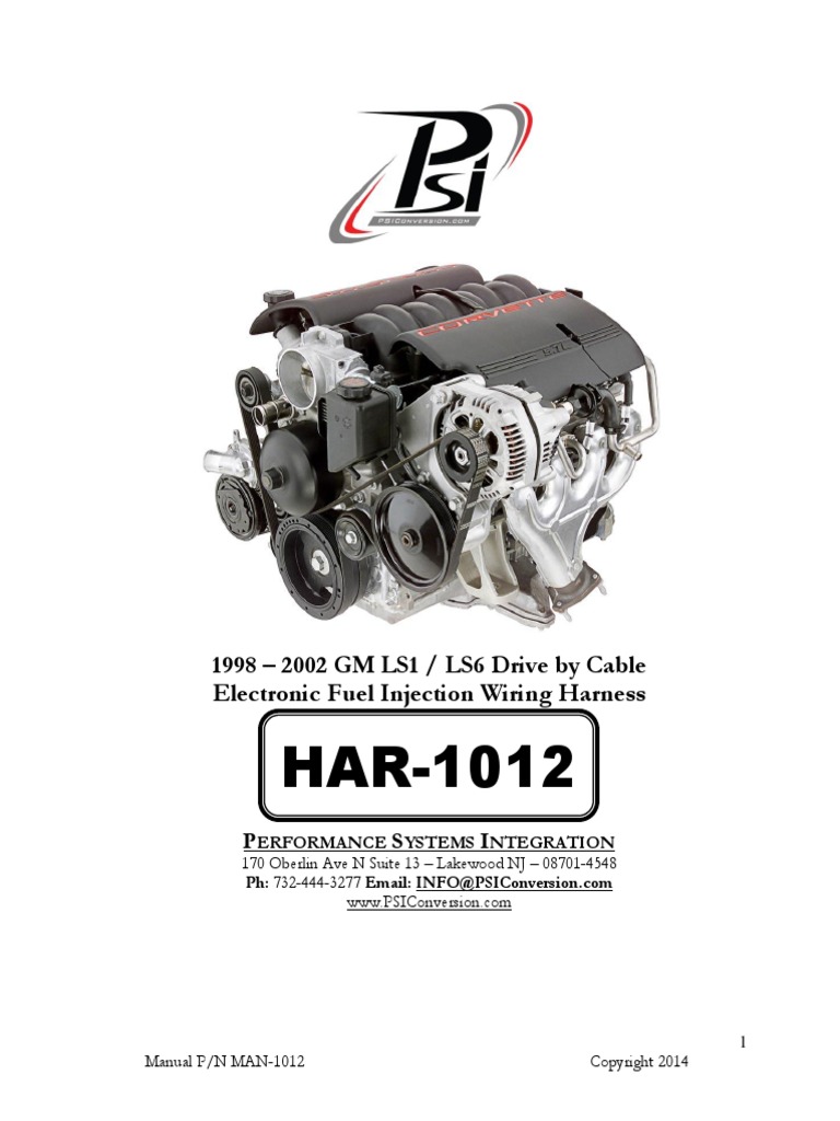 HAR1012 LS1 Harness Instructions 2 PDF