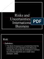 Risks and Uncertainties in International Business