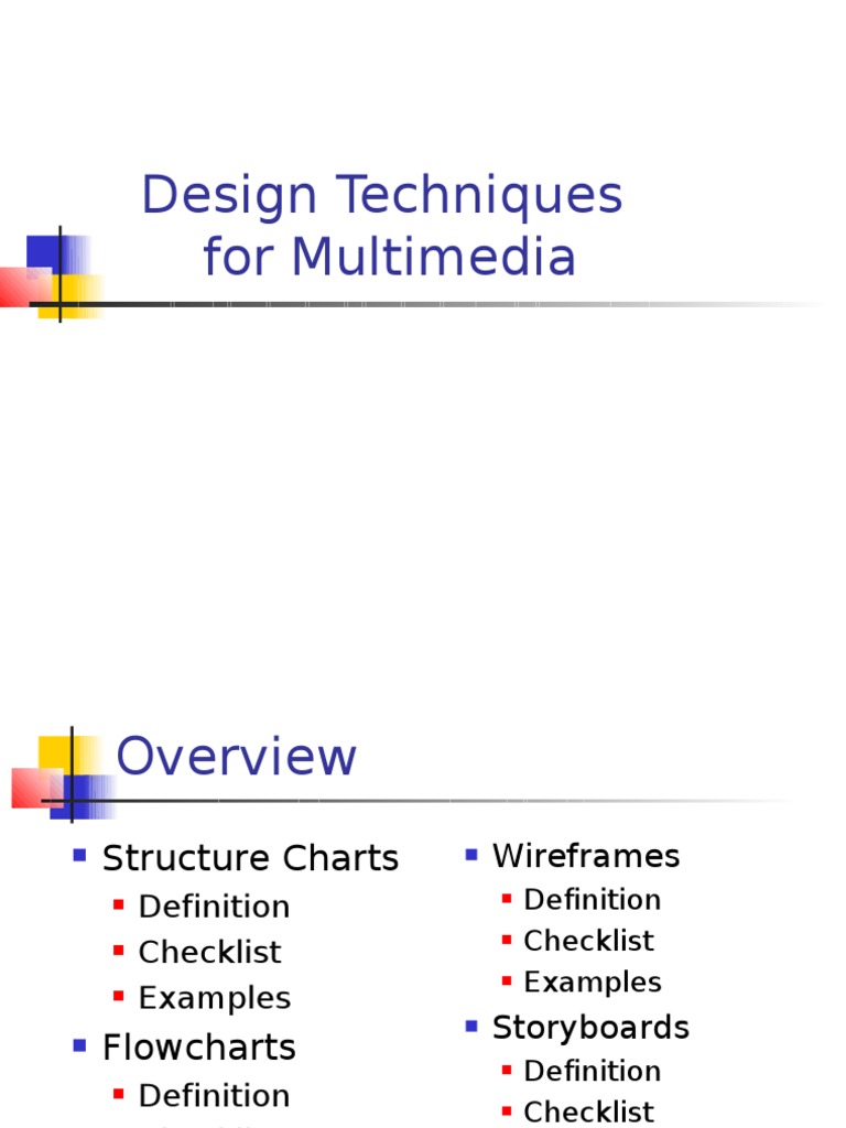 Multimedia Design Techniques Overview | PDF | Multimedia | Websites