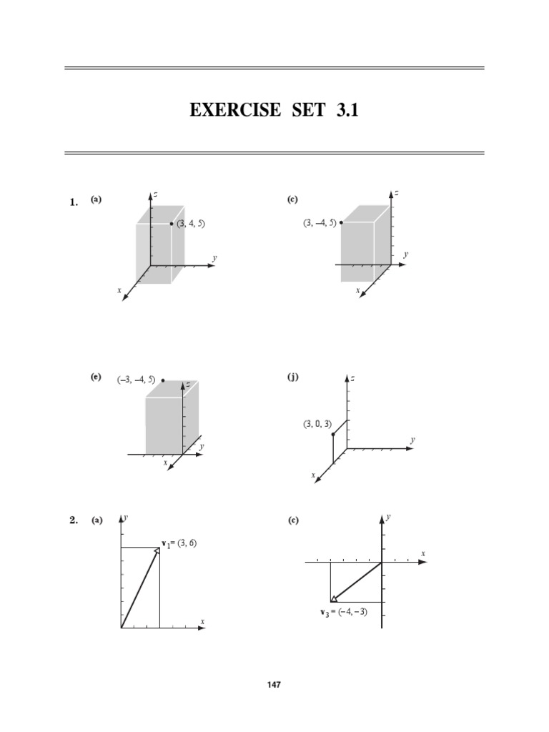 Anton Linear Algebra 10th Edition Solutions Set 3.3 | PDF | Plane ...