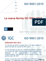 IGC Presentacin ISO 9001-2015