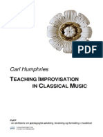 Carl Humphries: Teaching Improvisation in Classical Music