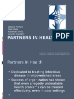 Partners in Health: Jessica Horton Nick Kelly Kathleen Innis Lauren Graham