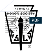 National Honor Society Agenda 1