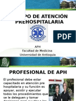 Equipo de atención prehospitalaria APH