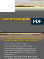 Ileri Ingilizce - Write Paragraph