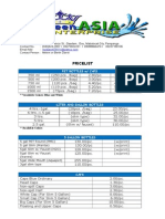 QA Accessories Pricelist - 2012