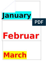 Months and Days of the Week!