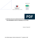 La Metodologia de Elaboracion de Proyectos Como