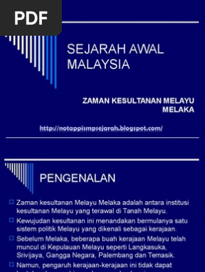 Kerajaan Awal Melayu Pdf