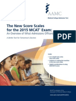 MCAT 2015 Score Scale Guide