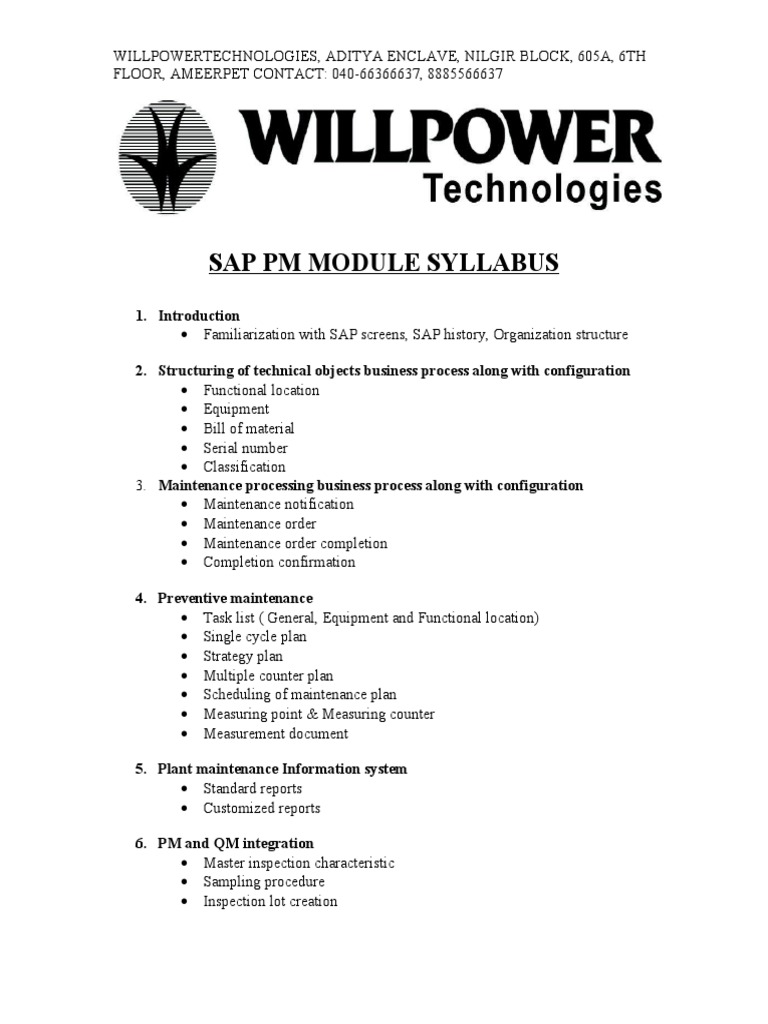 Sap PM | PDF | Business | Computers