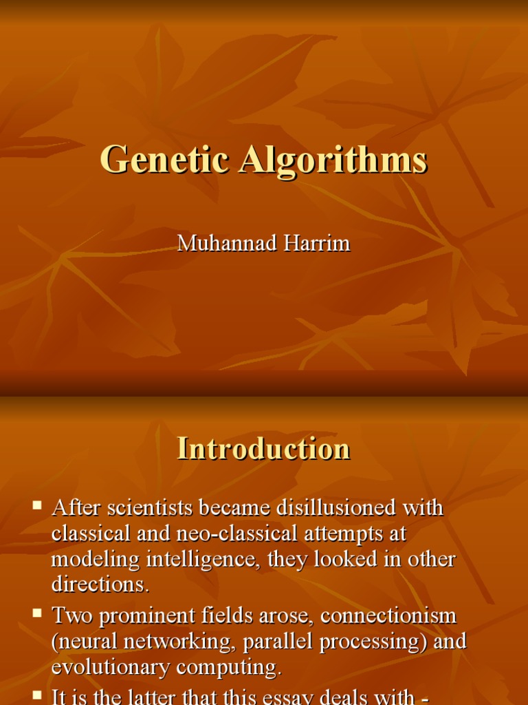 Genetic Algorithms | PDF | Science & Mathematics