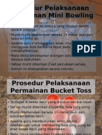 Prosedur Pelaksanaan Permainan Kecil