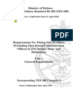 NES 105 Part 1 Requirements For The Fitting Out of Offices (Excluding Operations - Communication Offices) in HM Surface Ships and Submarines