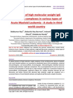 Detection of High Molecular Weight IgG Fibronectin Complexes in Various Types of Acute Myeloid Leukemia - A Study in Third World Country