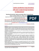 Does preoperative predictive lung functions correlates with post surgical lung functions in lobectomy?