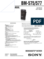 Diktafon Sony BM-575 - 577