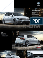 VW Golf VII R-Line Brochure