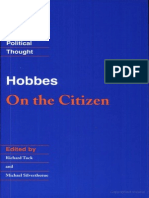 On the Citizen - Thomas Hobbes (Cambridge Press)