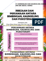 PERBEZAAN DAN PERSAMAAN ANTARA BIMBINGAN, KAUNSELING DAN.ppt