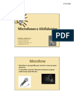 Altifalantes e Microfones