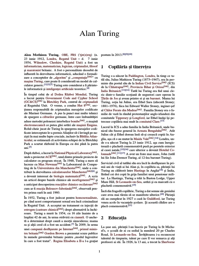Alan Turing | PDF